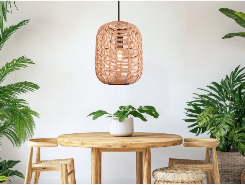 Runa Pendelleuchte Diffusor Naturfaser Ø35 cm Trio Lighting