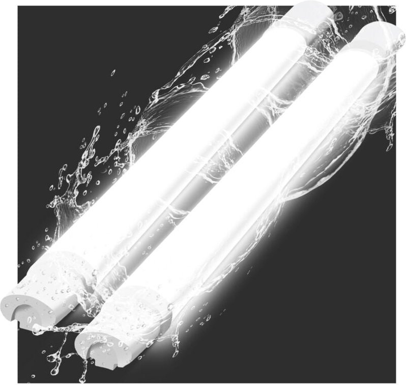 Deckenleuchte led Feuchtraumleuchte 90CM -Deckenlampe Led Röhre 24W 3000LM Kellerlampe IP65 Wasserfest 5000K Werkstattla...