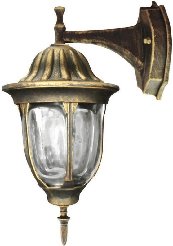 Thumbnail - Retro Gartenwandleuchte Florence E27 IP43 Patina Goldlux