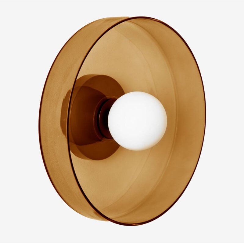 Sklum - Jaxal Wandleuchte Geräuchertes Braun Ø35 cm