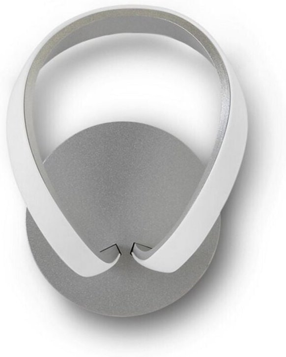 Inspired Mantra - Knot - Geschaltete Wandleuchte 12W LED 3000K, 840lm, Silber, mattiertes Acryl, poliertes Chrom