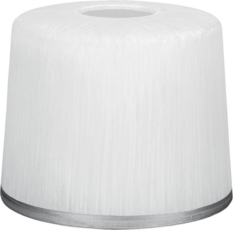 Ovaler Glaslampenschirm CHROM Metallrahmen E27