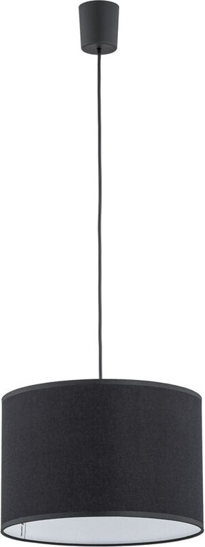TK Rondo 50cm zylindrische Pendelleuchte Deckenleuchte Schwarz 3xE27