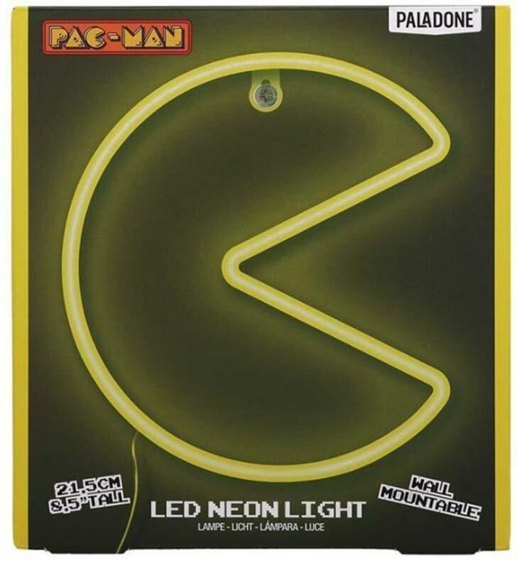 Paladone Pac-Man LED Wandleuchte Gelb 21,5 cm