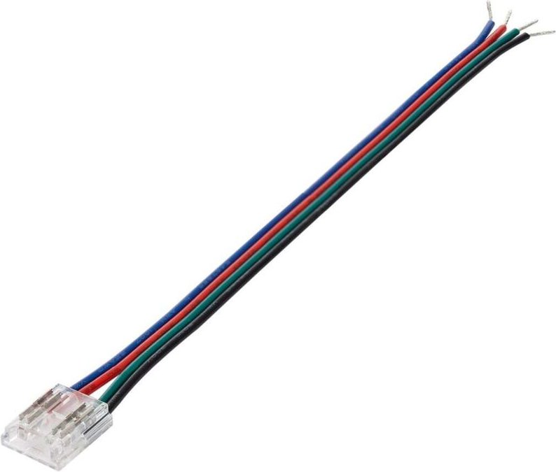 Efectoled - Verbinder mit Kabel für LED-Streifen rgb/rgbic cob 24V dc IP20 Breite 10mm 10 mm