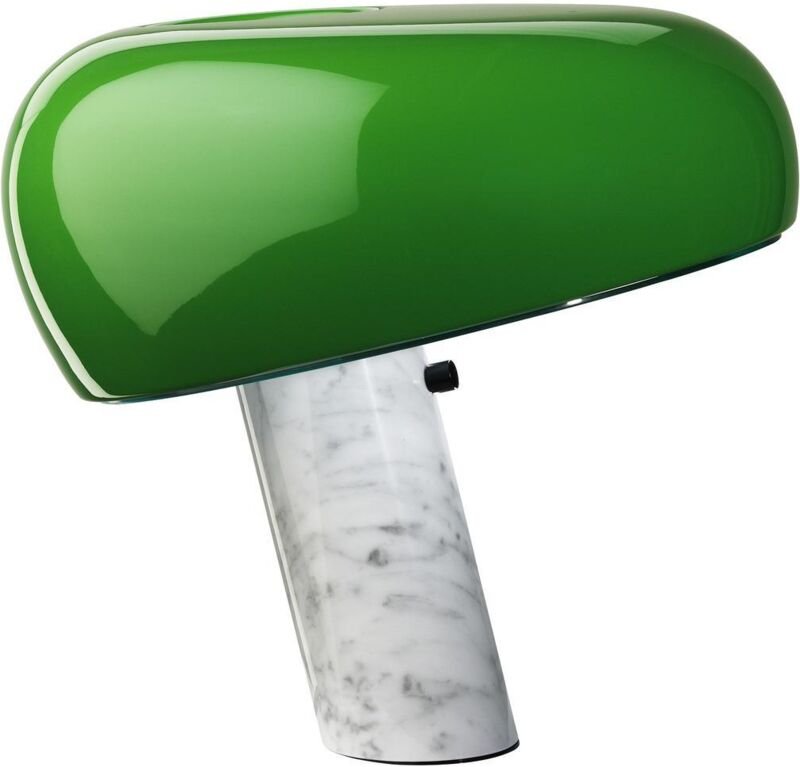 Flos Snoopy Tischlampe Grün Marmor 39,4 cm