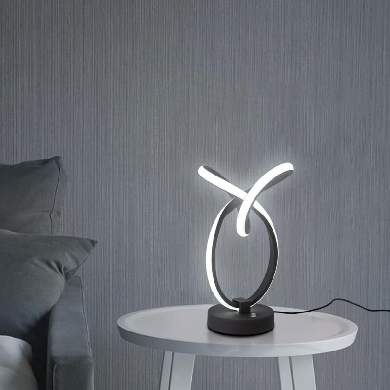 Nachttischlampe Touch Dimmbar LED Modern LED Einzigartige Tischlampe Dekorative Lampe für Zuhause Wohnzimmer