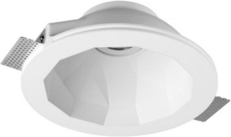 Efectoled - LED-Downlightring für Gips/Gipsplatten Integration Dodeca für Glühbirne GU10 / GU5.3 Schnitt Ø253 mm UGR17 W...