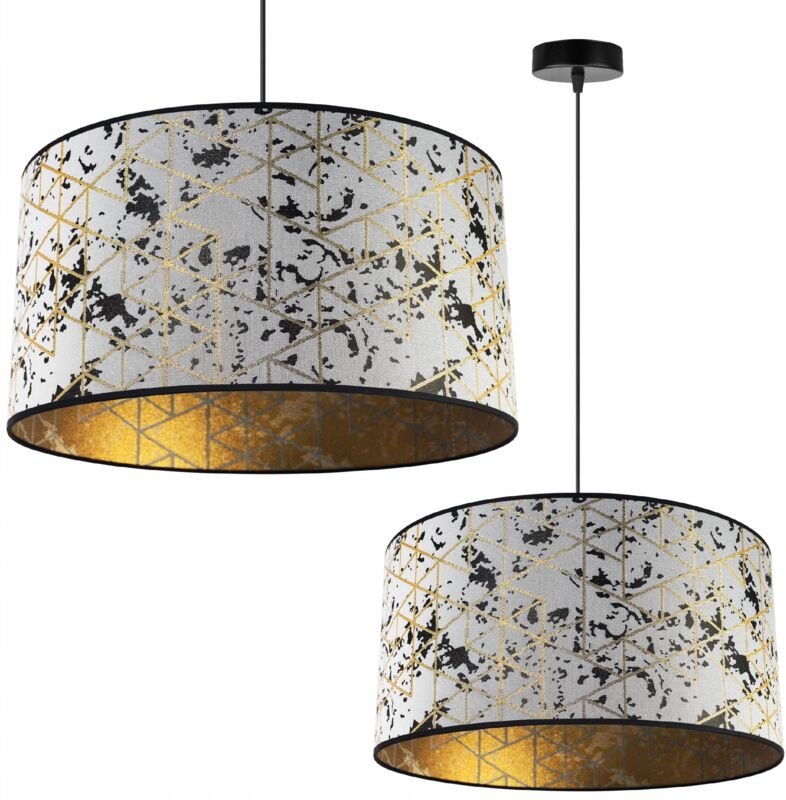 Hängelampe, Deckenleuchter, Lampenschirm, Goldmuster