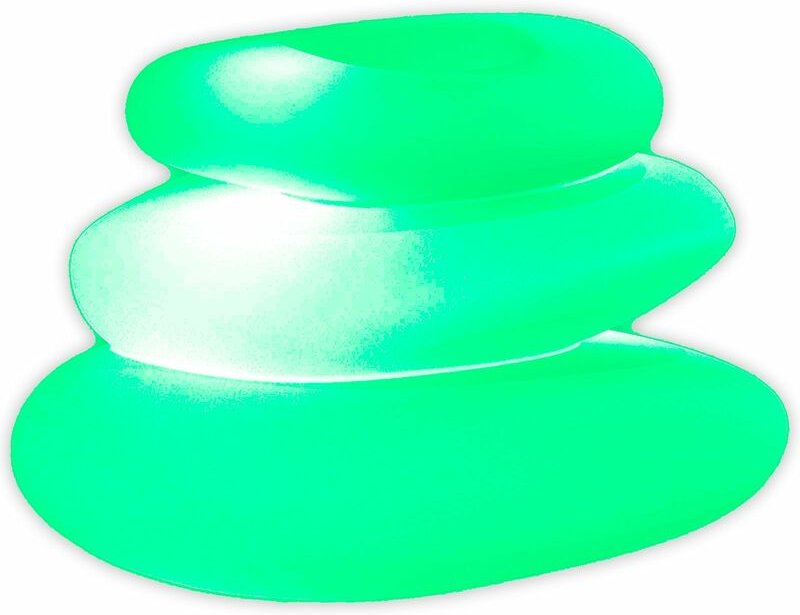 Leuchtende Lampe 'Eden Bright' runde Dekorationslampe mit led für den Außenbereich Made in Italy -Grün / Lampe ohne Loch...