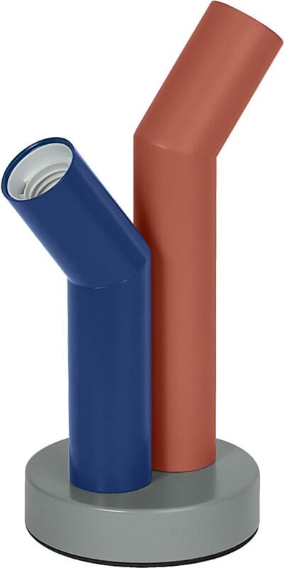 Decor Tischleuchte Straw aus mehrfarbigem Metall, 2-flammig, mit E27 Schraubgewinden, bietet eine stilvolle Beleuchtungs...