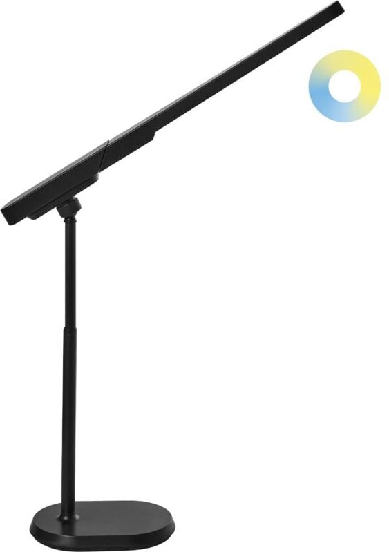 LED Schreibtischlampe TUCANA mit Dimmer Schwarz