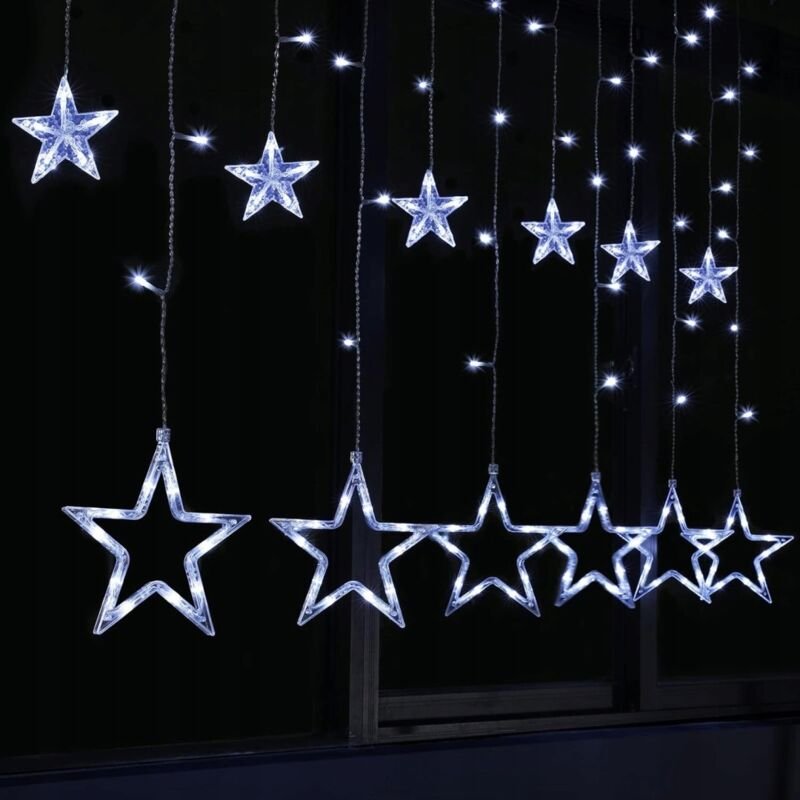 BLOOMWIN LED-Lichterkette mit 12 Sternen