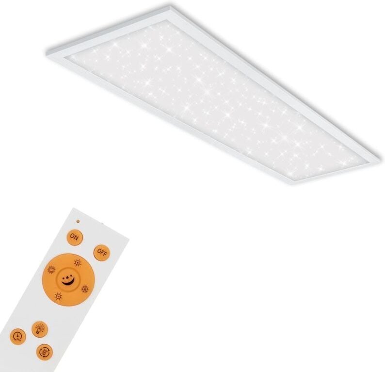 Led Panel Dimmbar Sternenhimmel Ultraflach cct 24W weiß Metall Briloner