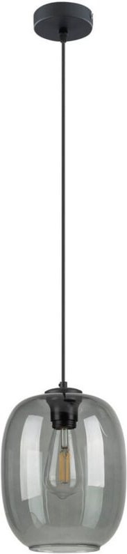 TK Elio Dome Pendelleuchte Deckenleuchte Schwarz, Graphitglas 1xE27