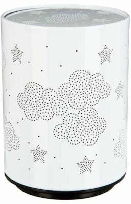 NACHTLAMPE für Kinder Wolken PROJEKTOR weiß BATTERIEBETRIEBEN