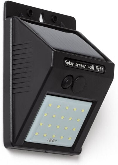 LED-Wandleuchte Aussen Solar IP65 mit Dämmerungsschaltung 6500K Kaltweiß