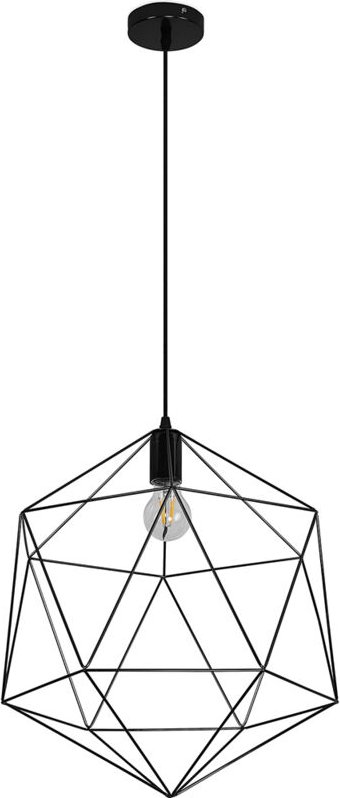 Privatefloor - Deckenlampe - Vintage-Design Pendelleuchte - Lara Schwarz