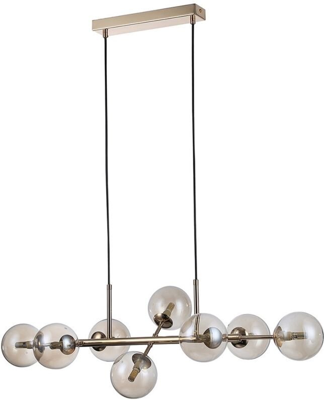 Erimida Industrielle Retro-8-Licht-Bar-Pendel-Deckenleuchte, G9 - Italux