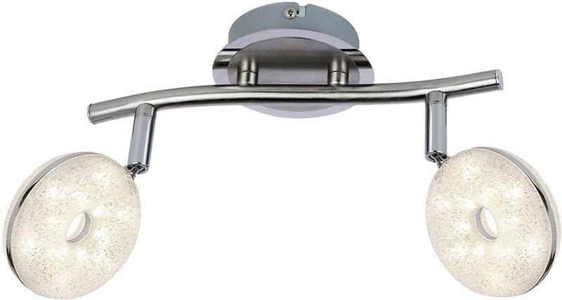 Led Deckenstrahler Deckenspot Chrom nickel-matt verstellbare Strahler 27,7 cm