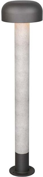 Stehlampe Garten Bodenlampe Standleuchte Aluminium betonfarben IP54 H 84,5 cm