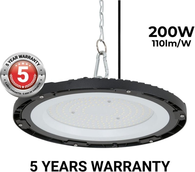 Industrie-LED-Hallenstrahler - 200W - IP65 - 110lm/W - 5 Jahre