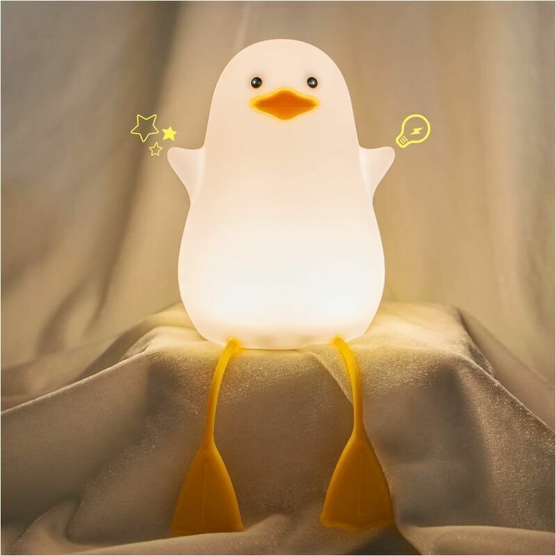 Nachtlicht für Kinder, LED-Baby-Nachtlicht, Silikon-Touch-Control-Lampe, tragbares USB-wiederaufladbares Schlafzimmer-De...