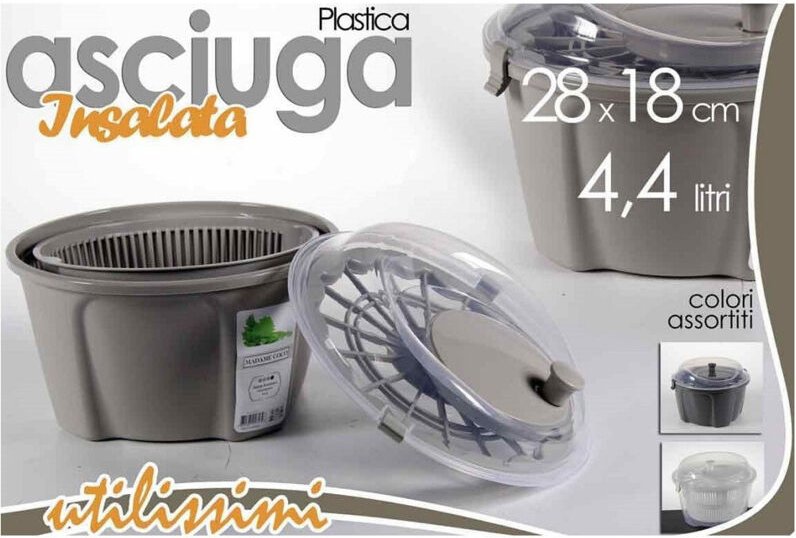 Trade Shop - centrifuga für insalate asciuga verdura 28X18 cm 4,4 lt colours 681455 -