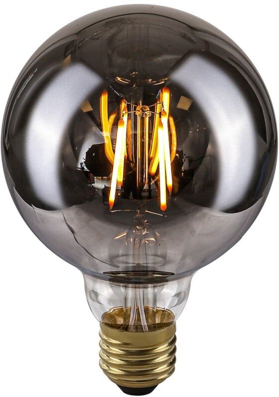 Retro-LED-Glühbirne E27 4W 2200K G95 Rauch 801454 G95 Italux