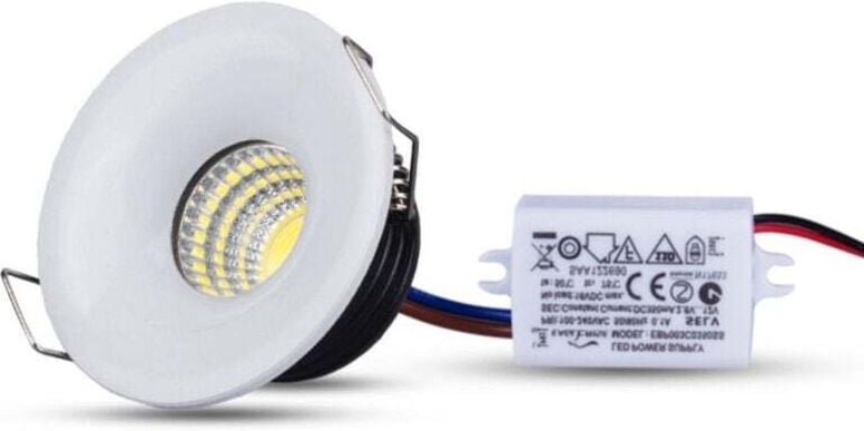 Ymyny - Mini 3W cob led Einbaustrahler 40mm Strahler mit Feder Warmes oder Kaltes Licht - Kaltweiß -