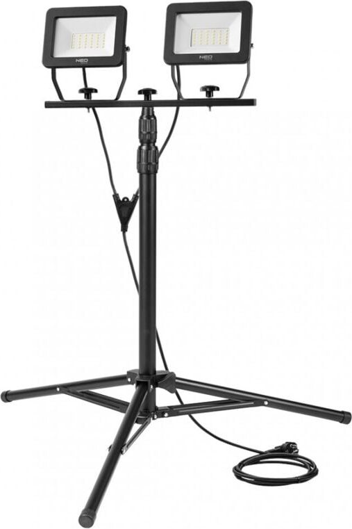 LED Doppel Baustrahler 2 x 50 W mit Stativ 1,8 m