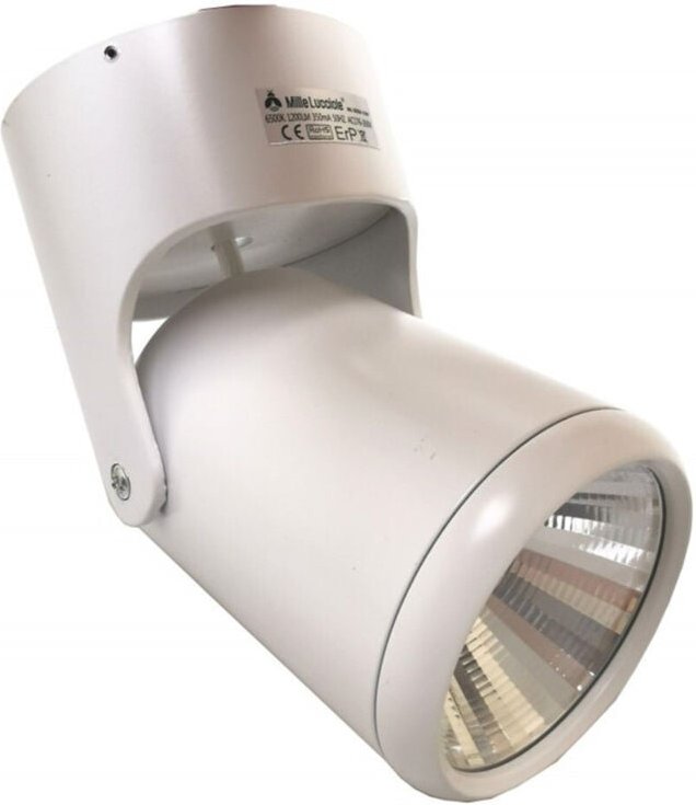 Thumbnail - Trade Shop Traesio - Trade Shop - faretto orientabile track spotlight 15W bianco muro soffitto luce 3000K 86159 -