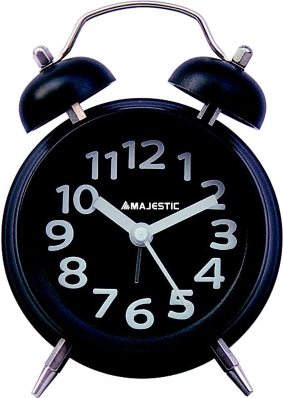 New Majestic CL-255 Quarzwecker Schwarz