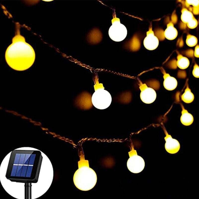 Solar Lichterkette Außen mit 60 LEDs, 11m, 8 Modi, wasserdichte Solarleuchte, Gartenbeleuchtung für Garten, Party, Weihn...