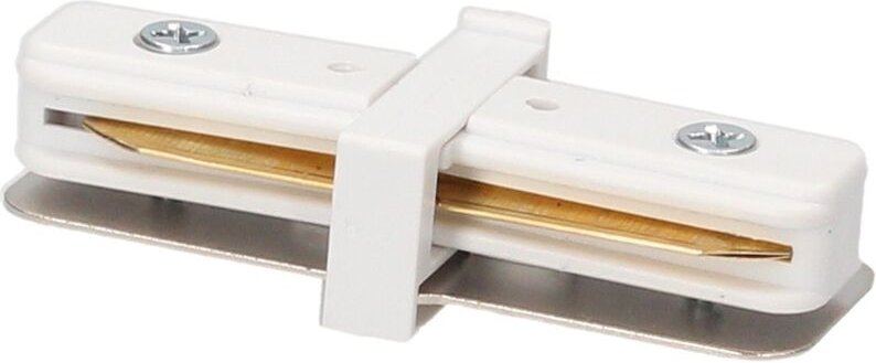 Gerader Stecker für Einphasenstrahler Weiß