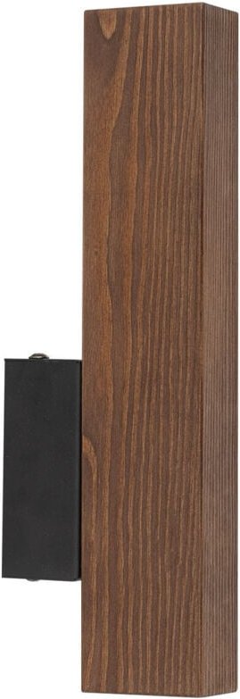 TK Teo Integrierte Led Wandleuchte Walnuss, Schwarz 1xLED