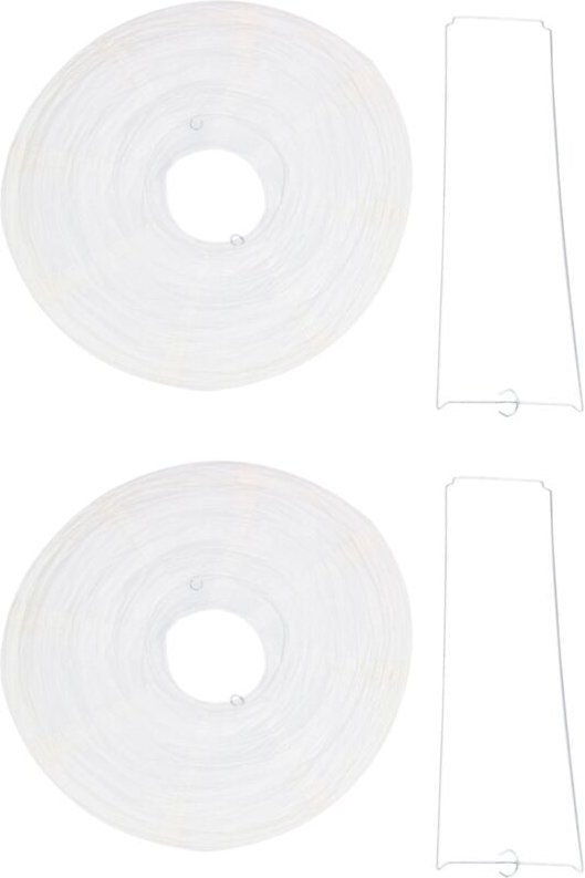 Thumbnail - 2 X Chinese Japanese Paper Lantern Lampenschirm Für Partyhochzeiten, 40 Cm (16 ) Cremeweiß