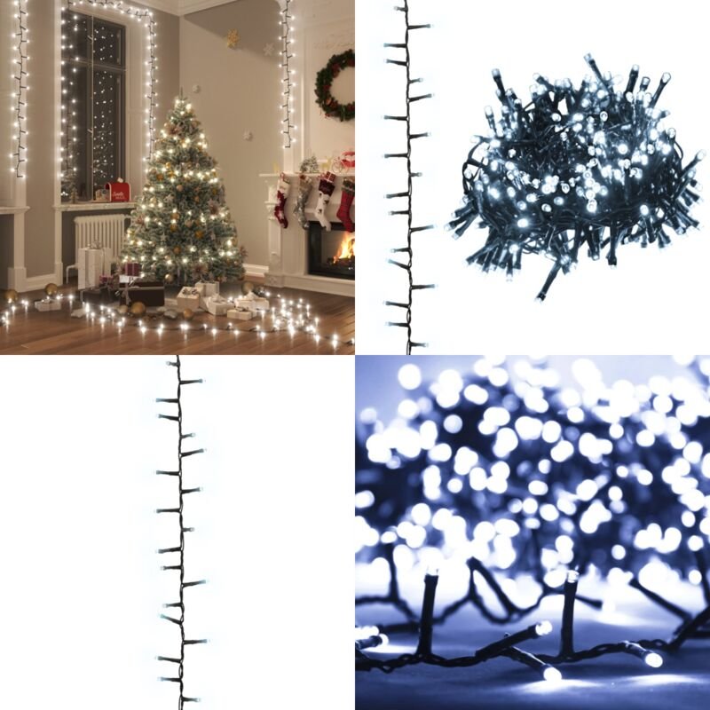LED-Lichterkette mit 3000 LEDs Kaltweiß 65 m pvc - Weihnachtsbeleuchtung - LED-Lichtring - Lichterkette - Innenbeleuchtu...