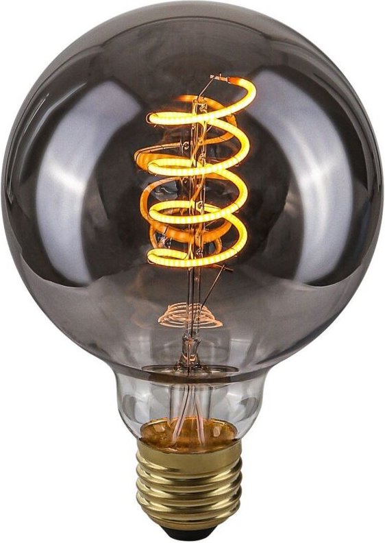 Retro-LED-Glühbirne E27 4W 2200K G95 Spirale Rauch 801552 G95 Italux