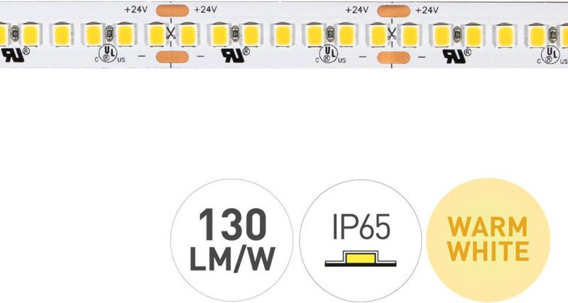 Innova - LED-Streifen 3000k 24v 19.2w/m 210led/m Ip65 5m He105096-5976