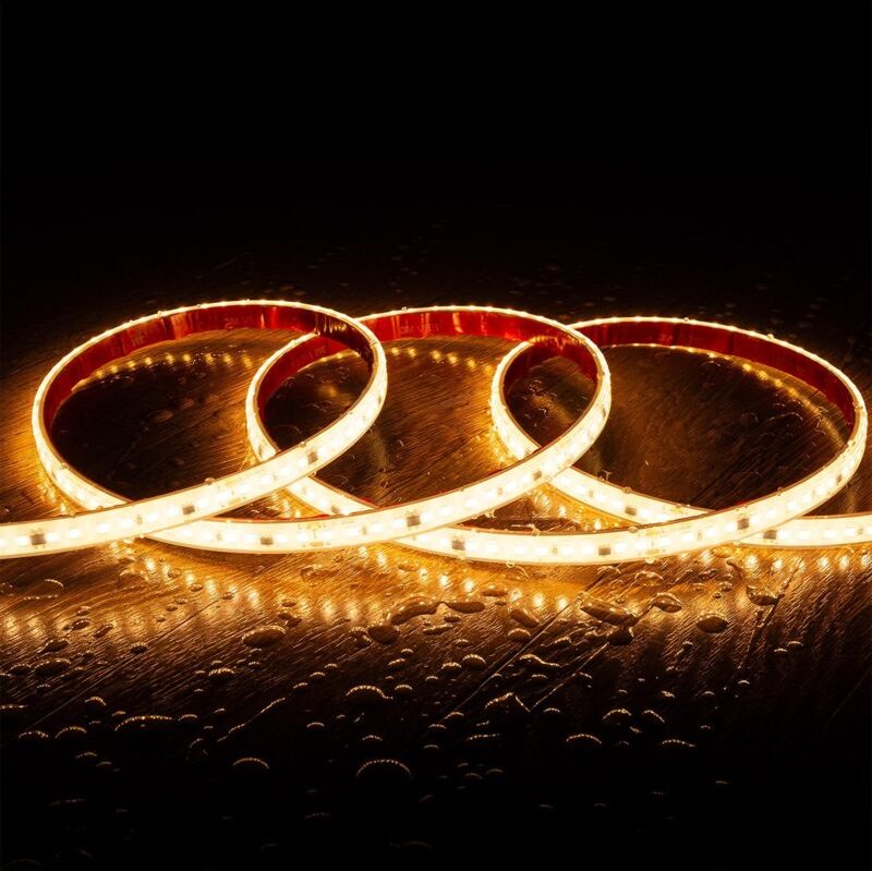 Thumbnail - LED Streifen Dimmbar 220V SMD2835 Ohne Gleichrichter Silicone FLEX 120 LED/m IP67 Breite 12mm Schnitt alle 10 cm Nach Ma...