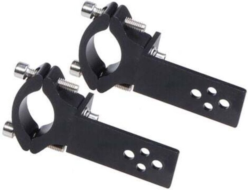 2er-Pack Rohrschellen für Motorradgabelrohre – Horizontale/vertikale Installation – LED-Lichtleistenhalterung – 22 mm–36...