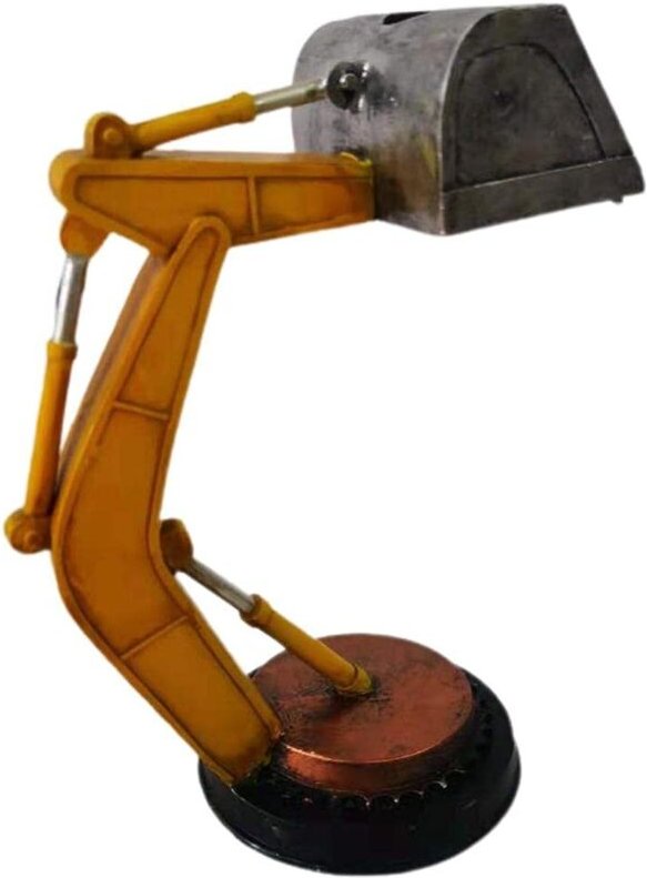 Schreibtischlampe im Industriedesign mit Bagger-Motiv, LED-Nachtlicht in Baggerform für die Schlafzimmerdekoration