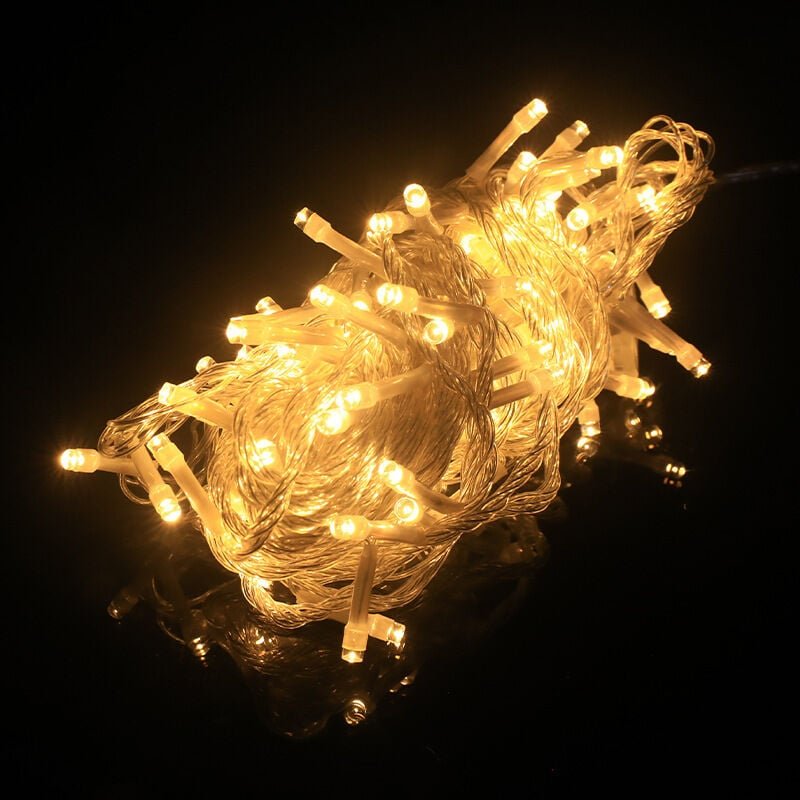 LED-Lichterketten, blinkende Lichterketten, dekorative Lichterketten, kleine Laternen, Schleierkraut, Weihnachtsbeleucht...