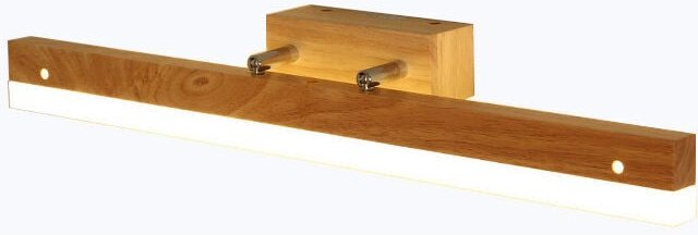 Badezimmerspiegelleuchte, LED-Badezimmer-Wandlampe aus Holz, 40 cm, LED-Innenwandleuchte aus Holz, Wandleuchte für Schla...