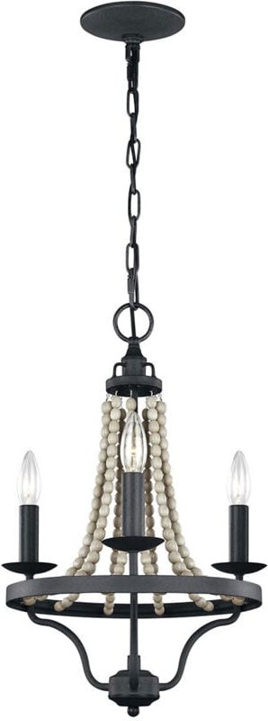 Elstead Feiss Nori Kronleuchter mit mehreren Armen, dunkles verwittertes Zink mit Treibholzgrau