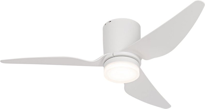 Deckenventilator weiß 123cm inkl. led Dimmbar mit Fernbedienung - Patty