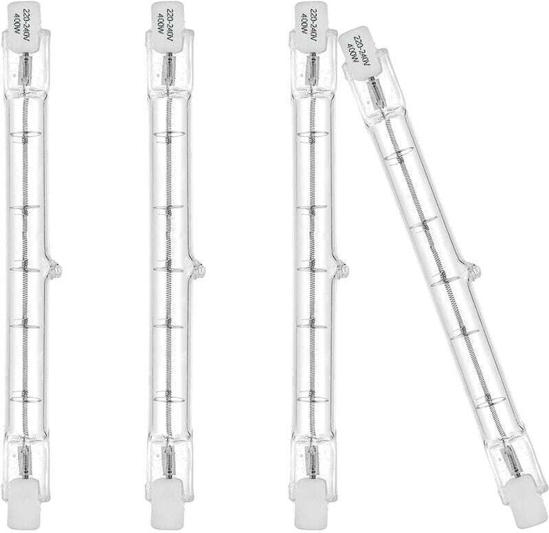 Öko-Halogenlampen R7S 118 mm 400 W 230 V 5200 lm Warmweiß 2700 K Typ J Glühbirne für Arbeitssicherheit Landschaftsstraße...