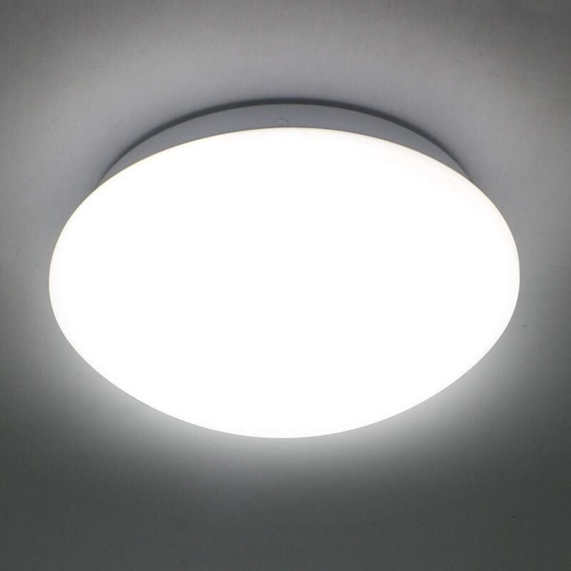 LED Deckenleuchte 12W φ220mm IP44 4500K Naturweiß 1080lm Beleuchtung WC, Bad, Flur