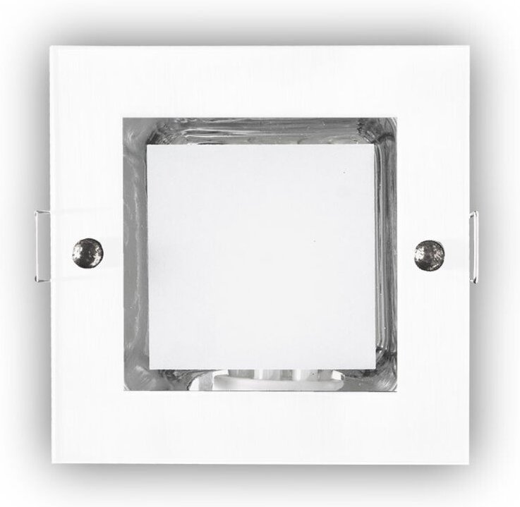 Thumbnail - Quadratisches LED-Einbau-Downlight „Mini Down“ E27 (Glühbirne im Lieferumfang enthalten) IP20 7,7x12x12cm weiße Farbe